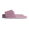 Pink waffle indoor hotel slippers for girls