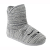 Knitted sleeping mouse bootie for women