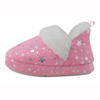 Girls' soft boa slipper with all-over foil dots and stars