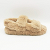 Thick-soled winter fashion home fur slippers for women