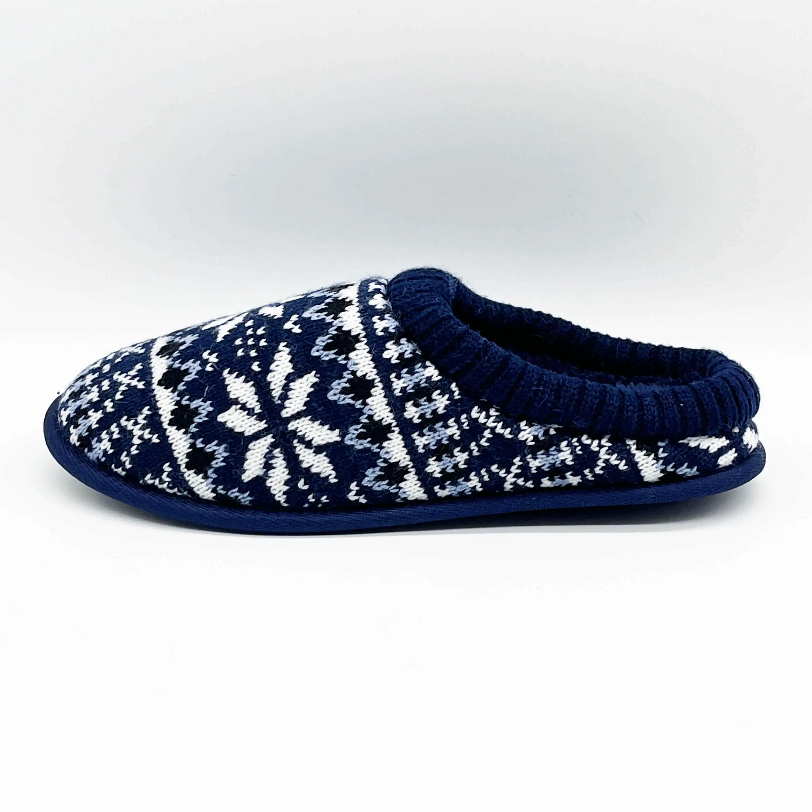 Knitted warm home slippers for women