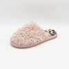 Warm poodle teddy fur cozy mule indoor slipper for women