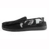 Men's faux suede moccasin with camo fleece cuff