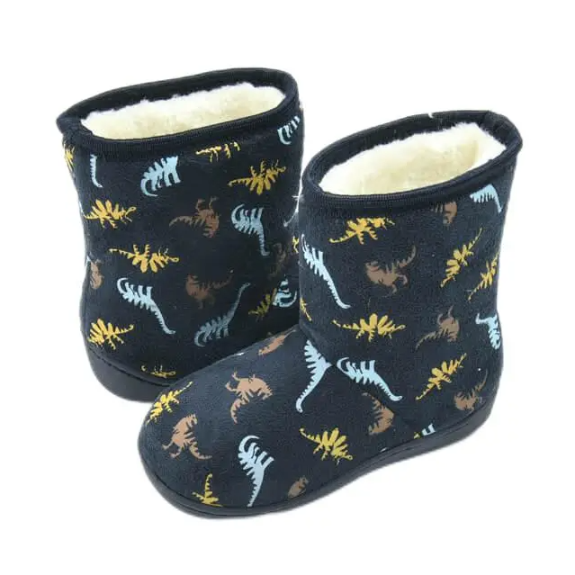 Dinosaur cartoon print anti-slip kids boots