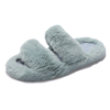 Ladies' fancy tie-dye furry soft open toes plush slippers