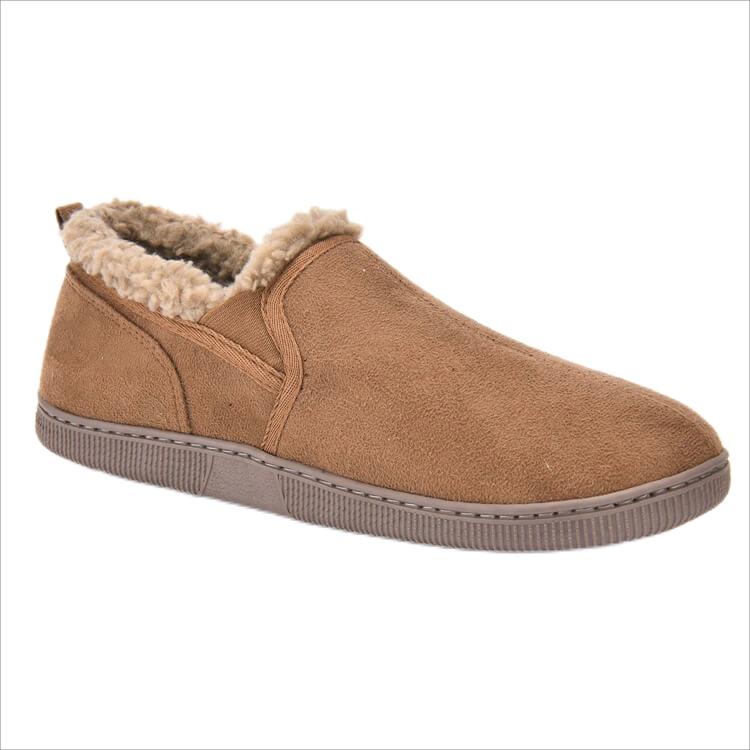 Men's winter suede moccasins house shoe